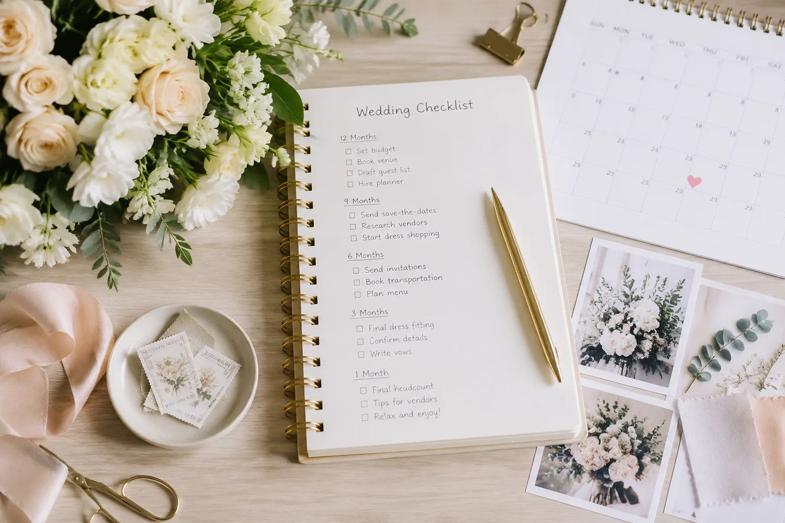 Wedding Planning Timeline: A Month-by-Month Checklist